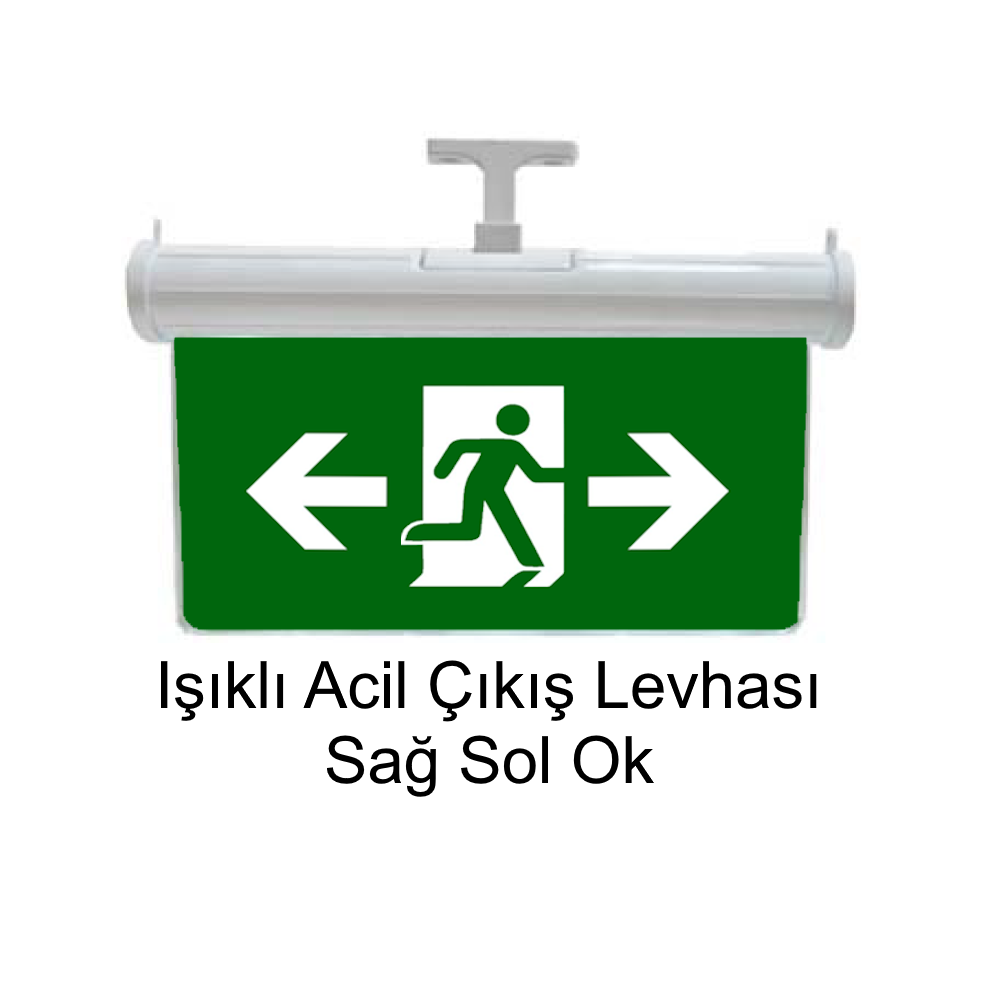 Işıklı Acil Çıkış Levhası (Sağ Sol Ok) GN-AC29